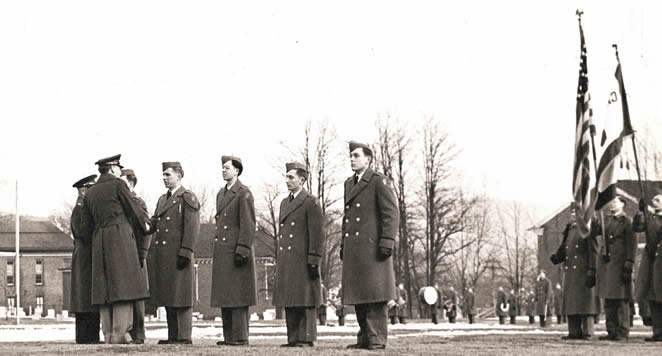 Submitted By Jim Boyd    Five of us enlisted in the Air Force    Left to Right - Willett Haggerty, Jim Boyd, William Colby, Charles Atkins and Dave Sawyer